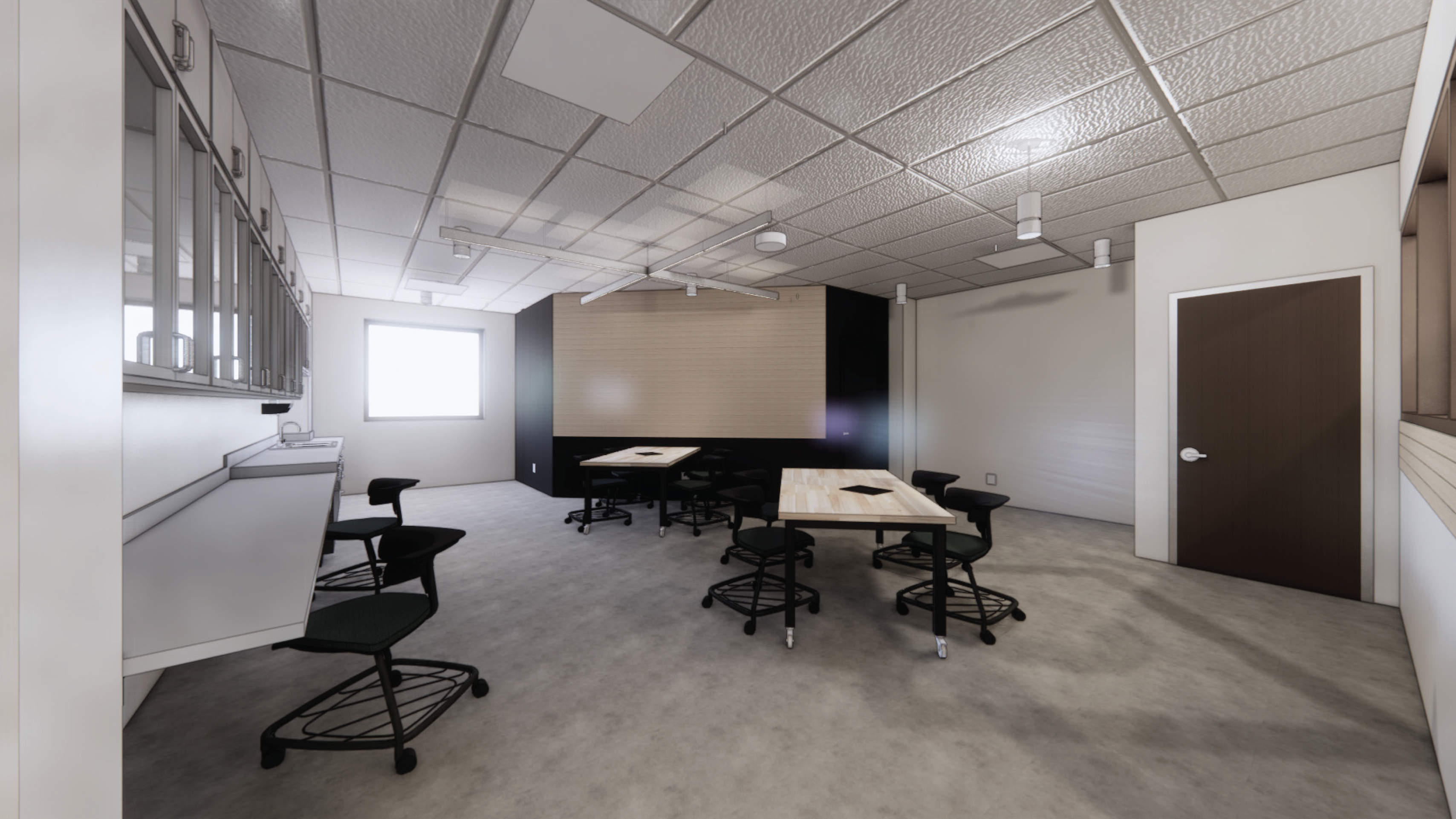 Rendering of the Maker Space Renovation