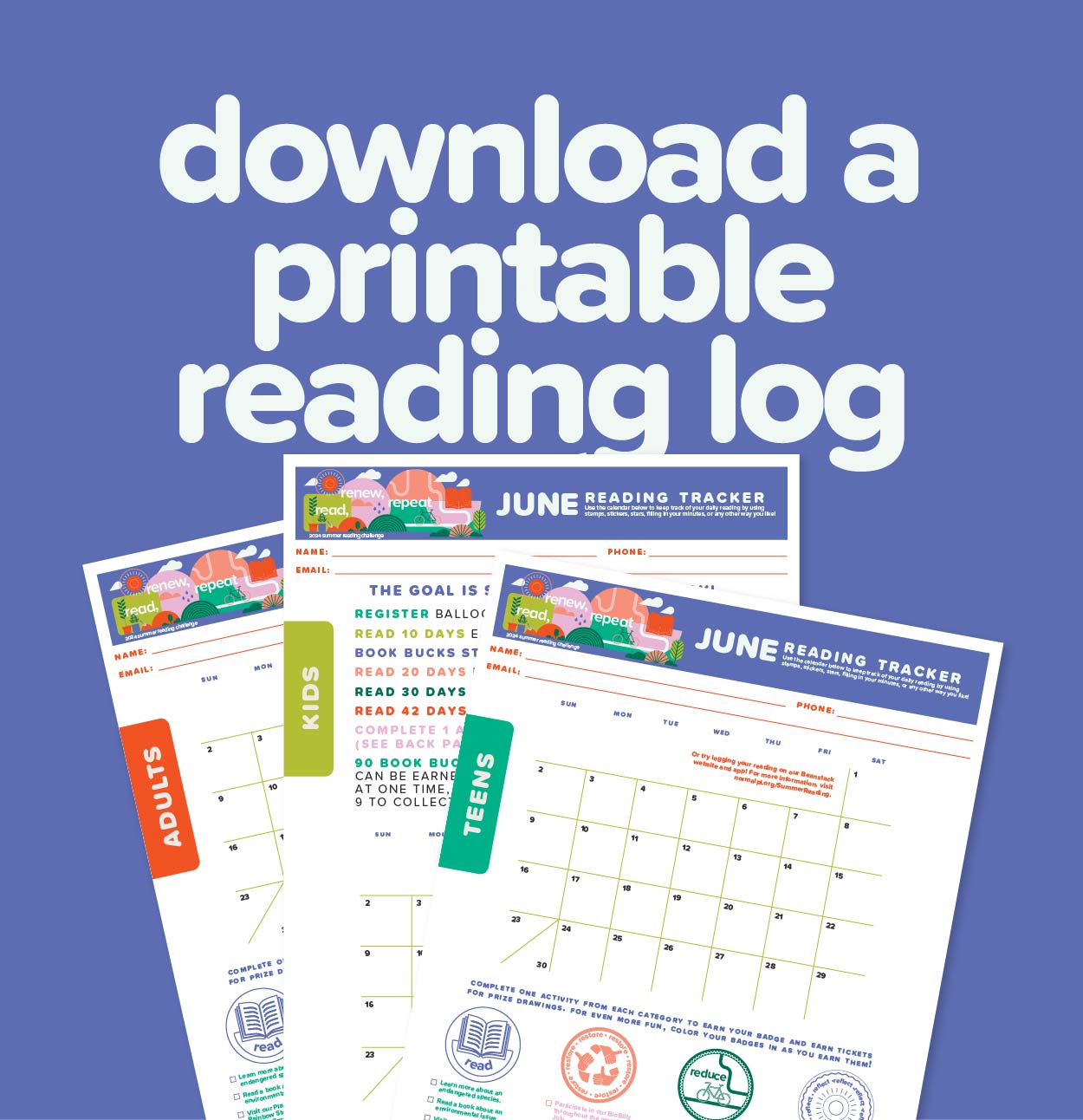 download a printable reading log