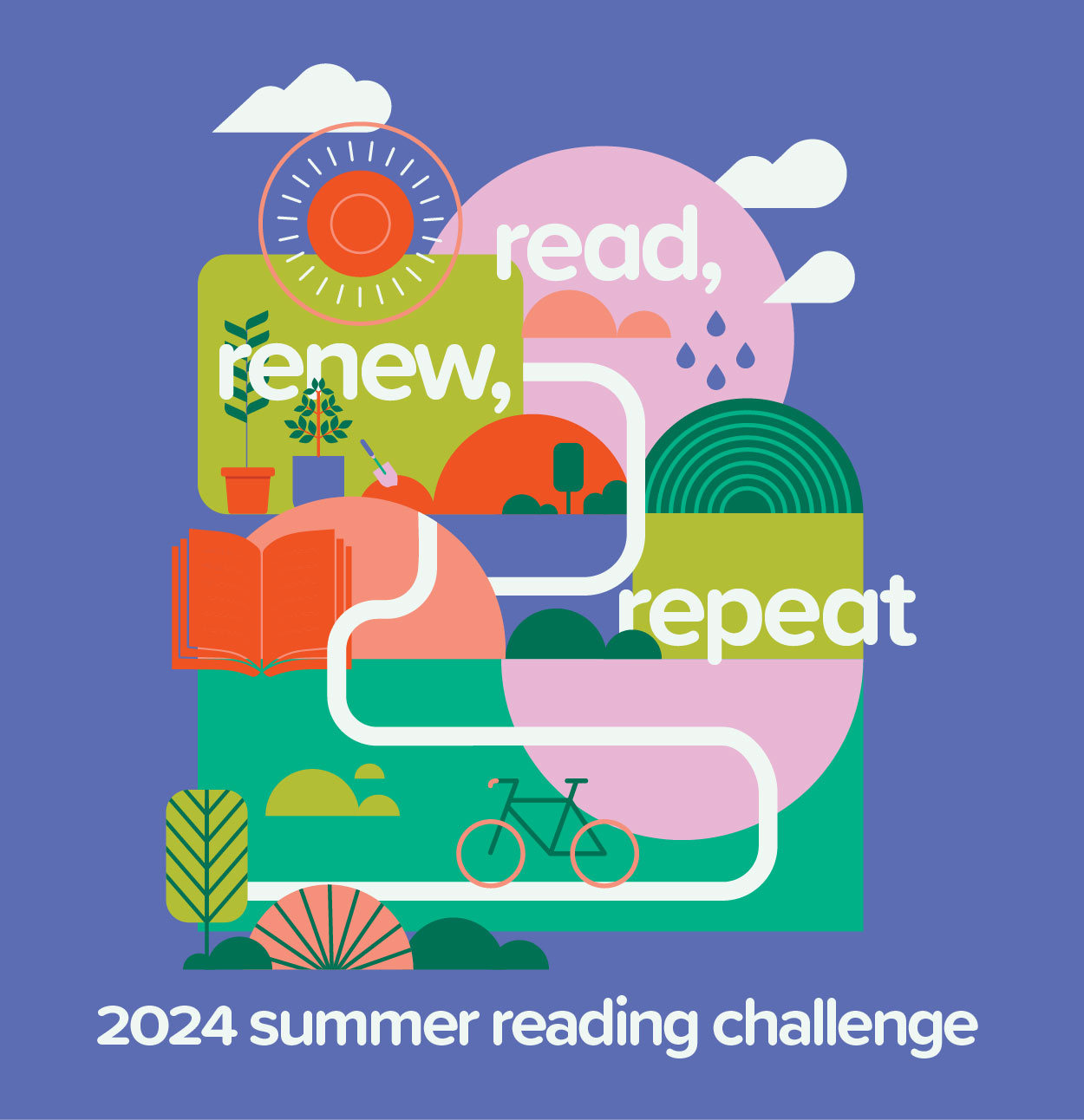 read, renew, repeat 2024 summer reading challenge