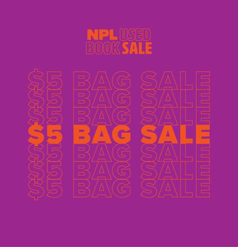 NPL Used Book Sale $5 Bag Sale