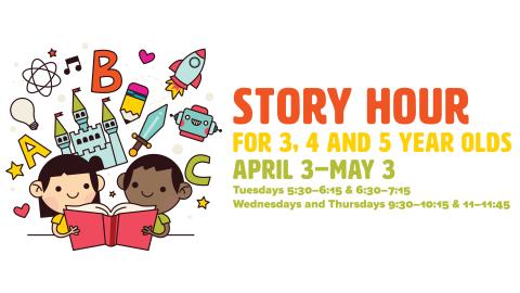 story hour for three, four, and five-year-olds